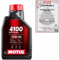 Variklio alyva MOTUL 4100 SYN-NERGY SPEC 10W40 1 l, DOG B71 2300, RN0710/0700