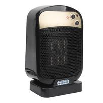 Nešiojamas elektrinis šildytuvas 1200W Saugus tylus keraminis mini asmeninis šildytuvas biuro patalpai, stalui, vidaus naudojimui black