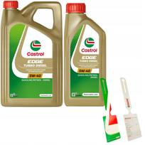 Variklio alyvos rinkinys CASTROL EDGE Turbo Diesel 5W40, 5 l + 1 l dovana, pakabukas