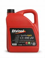 Variklio alyva Divinol Syntholight C5 0W-20, 5 l, hibridinėms Toyota, Hyundai
