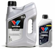 Variklio alyva VALVOLINE SynPower 5W40, 5L (4L + 1L), API SN/CF, ACEA A3/B4