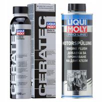 Variklių priežiūros rinkinys LIQUI MOLY CERATEC 300 ml + PROLINE ENGINE RINSE 500 ml