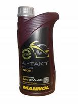 Variklio alyva MANNOL 4-BAR PLUS 10W40 1L, keturtakčiams varikliams, JASO MA2