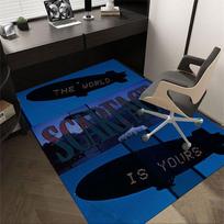 1 vnt. Scarface biuro kilimėlis kėdei Minkštas, patogus, visų sezonų, puikiai tinka namų, miegamojo ar biuro dekoravimui, puiki dovana 60cm by 90cm blue