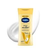 Vaseline Deep Moisture Body Lotion 200ml Pack of 1 for Dry Skin Soft Glowing Lightweight Hydration beige