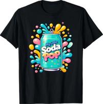 My Little Soda Pop Kids K-Pop Music Matching Korean Anime T-Shirt XL blue