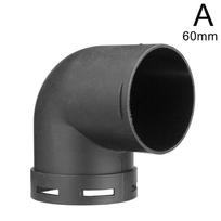 60/75mm Oro ventiliacijos ortakio vamzdis 90° alkūnės vamzdžio išėjimo išmetimo jungtys jungtis Eberspaecher Webasto dyzeliniam stovėjimo šildytuvui gray