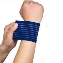 Adjustable Soft Wristbands Wrist Support Bracers For Gym Sports Wristband Carpal Protector Breathable Wrap Band Strap Safety blue