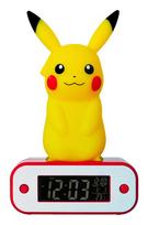 Teknofun Pokémon Pikachu šviečiantis skaitmeninis žadintuvas, su datos ir temperatūros rodmenimis