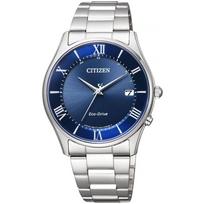 Solar Radio-Controlled Watch Citizen Eco-Drive Slim Mens AS1060-54L Free Engraving blue