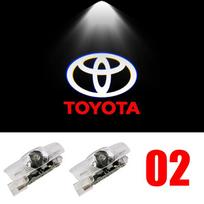 Automobilio LED Durų Įspėjamoji Lemputė Lazerinis Projektorius Šešėlio Šviesa Sveikinimo Logotipo Lempa Toyota Corolla RAV4 Camry Yaris C-HR Prius GT9 black