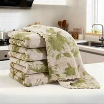 Sponge Dish Cloth 10 Pack Absorbent Thickened Kitchen Cleaning Towel 30*30cm beige