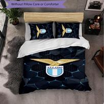 Lazio FC Themed Bedding 3Pcs Duvet Cover Set Decorative Bed Linen For Teen Room Home Decoration 135cm*200cm