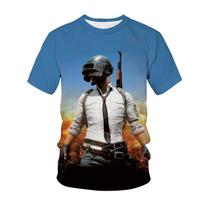 Playerunknowns Battlegrounds T-Shirts Game PUBG 3D Print Girls Boys Casual Fashion T Shirt Kids Tees Tops Children Clothing 130 gray