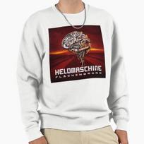 Unisex Cotton Sweater Pullover Hoodie Printed Sweater Heldmaschine - Flã¤Chenbrand Album 2023 Pullover Sweatshirt Casual Long Sleeve Sweatshirt 3XL (80-90kg) balta