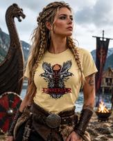 Einherjar Pasirinkti Kariūnai Vikingų Varnas Valknut Skandinavų Mitologija Grafinis Marškinėlis L brown