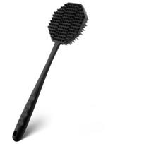 Silikoninis nugaros prausimosi šepetys ilga rankena minkšti šereliai 1/4 vnt. Giliai valantis kūno šveitiklis vyrams moterims dušo SPA naudojimui 1PCS black