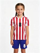 Naujas 26/27 Unisex Futbolo 2 dalių rinkinys, Vaikams Suaugusiems Tėvų ir Vaikų Komplektas, Individualus Ne.  10 mokyklos lauko komandiniams sporto šakoms str 160 oranžinė