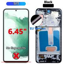 AMOLED S22+ Ekranas Samsung Galaxy S22 Plus Telefonui LCD Ekranas Jutiklinio Ekrano Surinkimas Samsung S22+ S906B S906U S906W S906N Telefonams LCD EU TFT Black Frame blue