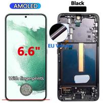 AMOLED S22+ Ekranas Samsung Galaxy S22 Plus Telefonui LCD Ekranas Jutiklinio Ekrano Surinkimas Samsung S22+ S906B S906U S906W S906N Telefonams LCD EU OLED Black Frame