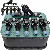 Rain Bird 5 sekcijų rinkinys: Kolektorius su filtru ir kompresoriumi, Baseinas, Pe 25