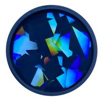 Holographic Coaster Molds for Epoxy Resin DIY Light and Shadow Christmas Snowflake Cup Mat Silicone Mold Storage Tray 4 blue