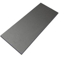 Profesionalios klasės 100x250mm anglies pluošto plokštė, matinė apdaila, 3K įstrižasis pynimas, skirtas mašinų, sraigtasparnių komponentams gray