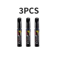 Mobidea 3PCS Car Scratch Repair Pen Original Paint Formula Auto Touch-Up Pen (Black/White/Red/Silver) black