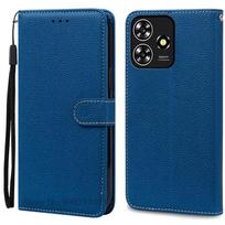 ZTE Blade V50 Design galinio dangtelio dėklas Telefonui ZTE Blade V50 Design Dėklas Piniginė Odinis Atverčiamas Dėklas Coque Fundas Blade V50 Design 4G tamsiai mėlyna spalva