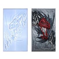 3D Dragon Wall Hanging Crystal Epoxy Silicone Mold Casting DIY Craft Resin Molds 1 gray