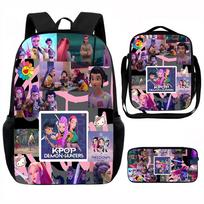 K-Pop spaudinio 3 dalių rinkinys: Instagram stiliaus didelės talpos studentų kuprinė mergaitėms KTB 42*12*29cm