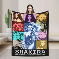 Shakira Antklodė Kokybiška Super Šilta Dainininkė Pop Lovos Patalynė Dekoriniai Pavasariniai Mesti Antklodės Sofos Kėdės Lovos Estetiškas Patalynės Užtiesalas 130x150cm