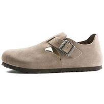 Birkenstock London Suede Leather Narrow Fit Shoes 'Taupe' Men's 1010504 EU 39 gray