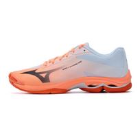 Mizuno Wave Lightning Volleyball Shoes Unisex Low Top Orange/White V1GA266080 43 gray