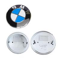 BMW 3 2 vnt. 82mm 74mm Automobilio Emblema Ženklelis Variklio Dangtis Priekis Galas Bagažinė Logotipas Bmw E46 E39 E38 E90 E60 Z3 Z4 X3 X5 X6 51148132375 2pcs 82mm juoda balta spalva