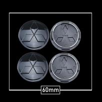 50/54/58/60/81mm Car Wheel Center Hub Cap Cover Rim Badge for Mitsubishi ASX Ralliart Eclipse Competition TRITION Evolution X wszm26 gray