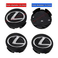For LEXUS NX RX330 RX300 GS300 IS250 IS200 CT200h GX470 CT 200H 4Pcs Plastic Auto Wheel Hub Center Caps Emblem Car Styling ZO1 black