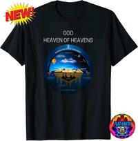 Flat Earth Map T-Shirt Model Firmament Dome Men Black World Psalm 19:1 The Heavens Declare the Glory of God Ancient Hebrew cosmology Plane X 130 black