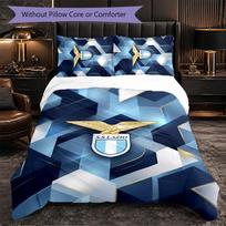 Lazio FC Themed Bedding 3Pcs Duvet Cover Set Decorative Bed Linen For Teen Room Home Decoration 180cm*210cm