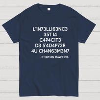 Stephen Hawking - Intelligence is the ability to adapt to Change Geeky T-Shirt XL tamsiai mėlyna spalva