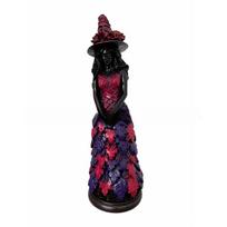 Alluring Autumn Witch Statue Ornament Witch violetinė