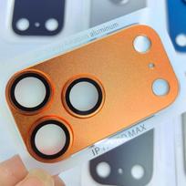 iPhone 17 Metal Armor Lens Film: Full Coverage Camera Protector for 18 Pro/17 Pro Max iPhone 17 Light Green orange