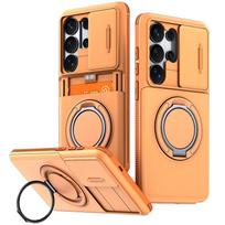 Shockproof Armor Card Slot Holder Cover Funda for Samsung Galaxy S26 Ultra S26 Plus S26Ultra S26+ S 26 Ultra Slide Lens Coque Galaxy S26
