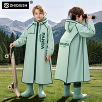 Vaikams skirtas visiškai dengiantis neperšlampamas lietpaltis su vieta kuprinei - Tinka pradiniams mokykloms ir darželiams 2XL for 140-150 cm gray