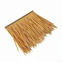 Dirbtinės šiaudų plokštės, atsparios oro sąlygoms, vandeniui nepralaidžios, sintetinės šiaudų stogo dangos pavėsinei, 500*500_Rice Yellow
