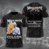 Heavy Metal Rock Band Megadeth 3D Print T-Shirts Tops Women Sports Tops Tees Summer Men Fashion Hip Hop T Shirt Clothing XL black