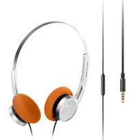 Snowsky/FiiO Wind 3,5 mm ausinės ant ausų įrašymui, žaidimams su mikrofonu, 40 mm diafragmos garsiakalbis, HiFi garsas sidabras