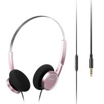 Snowsky/FiiO Wind 3,5 mm ausinės ant ausų įrašymui, žaidimams su mikrofonu, 40 mm diafragmos garsiakalbis, HiFi garsas rožinė