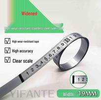 Lipni metalinė liniuotės juosta stalo pjūklams - 19 skalė Forward 0.5m [0→0.5m] green