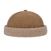 Docker Cap Casual Hat Beanies Hat Adjustable Skull Hat Outdoor Leisure for Friend Gathering Headwear Photo Props chaki